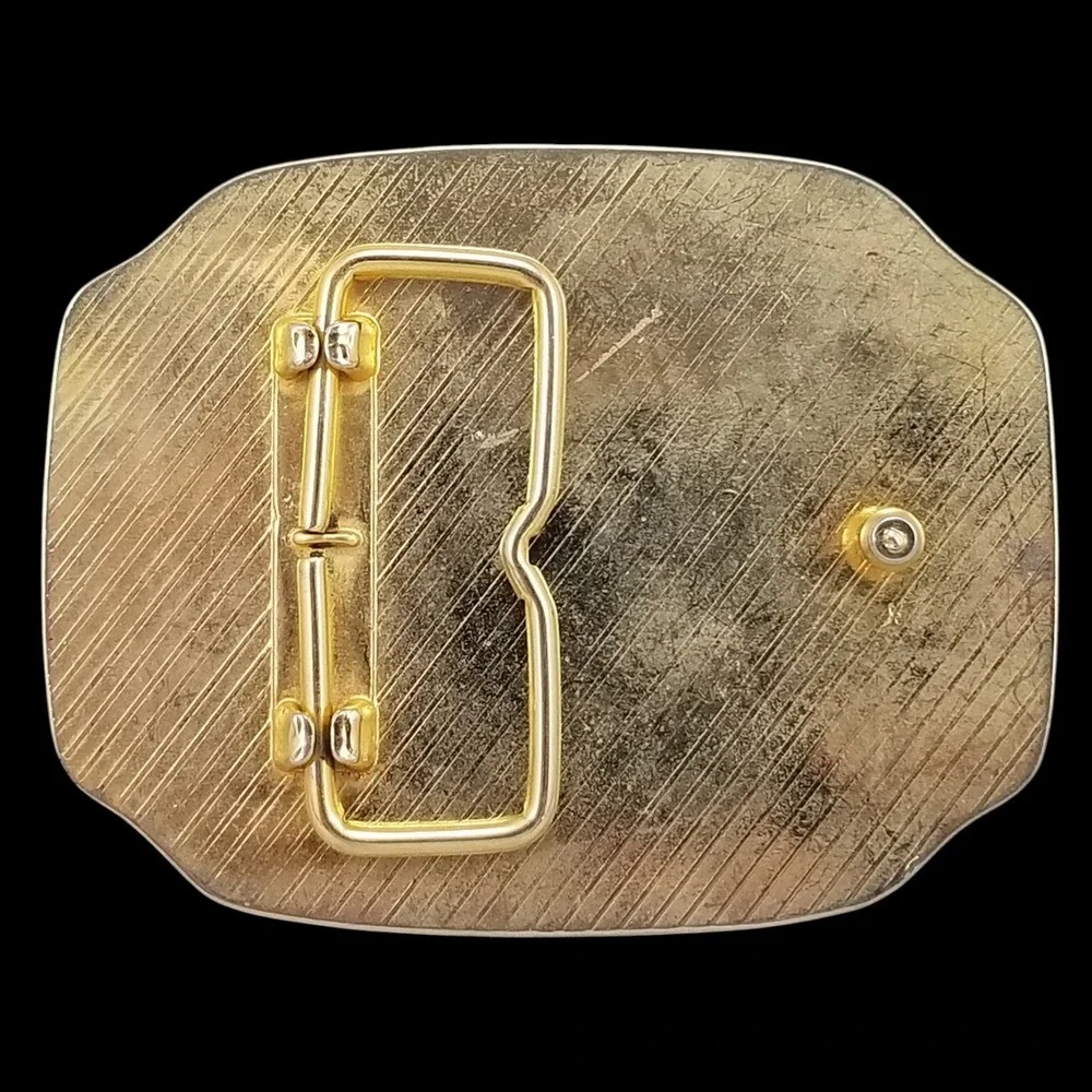Vintage 1984 Statue of Liberty Belt Buckle 100 Years‎ 1884-1984 Gold Silver